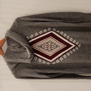 Aztec Boho Hoodie Sweater
